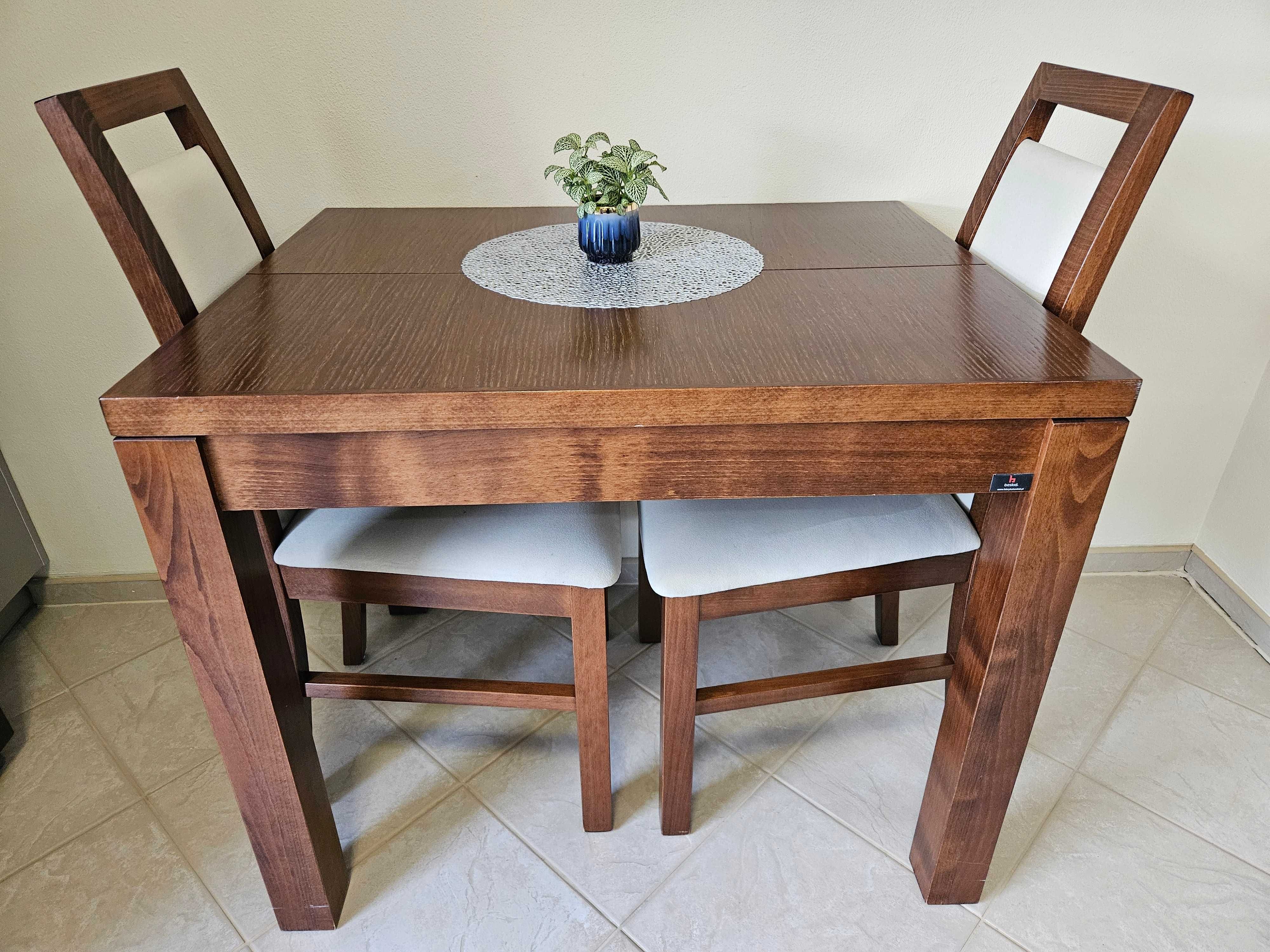 Stół drewniany MODERN + 2 krzesła