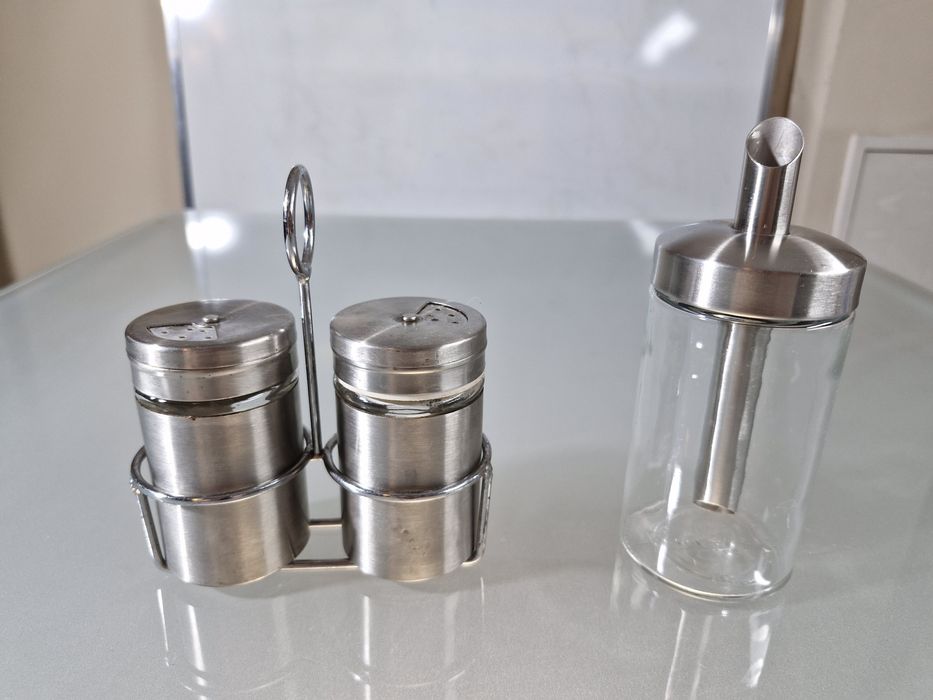 Zestaw Kuchenny 2 Pojemniki na Sól Pieprz i Cukiernica IKEA