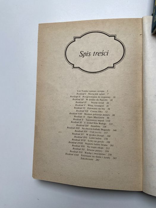 Ksiazka dla dzieci Przygody Tomka na czarnym lądzie