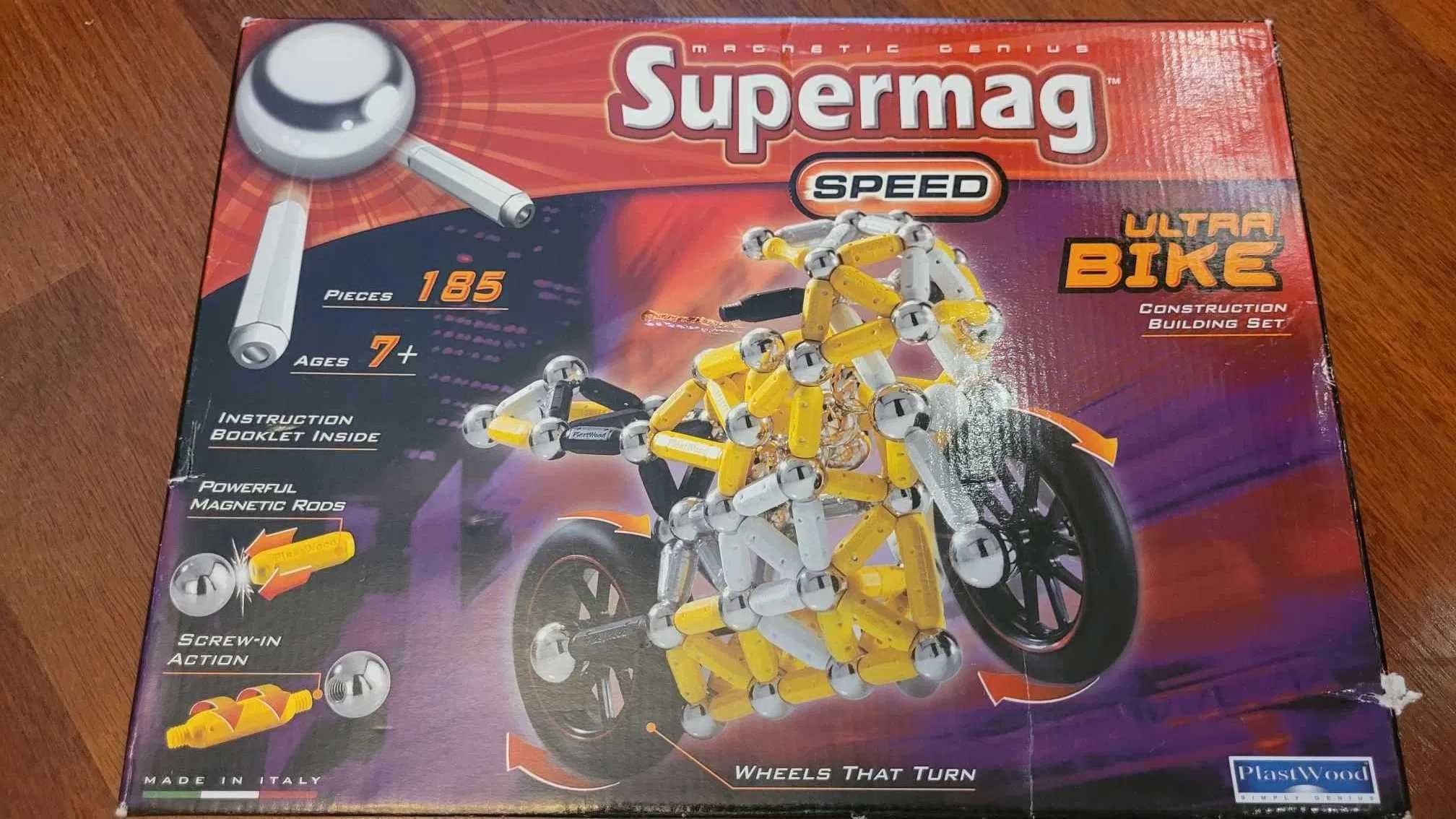 Klocki magnetyczne SUPERMAG SPEED ULTRA BIKE 0291 motocykl 185 części