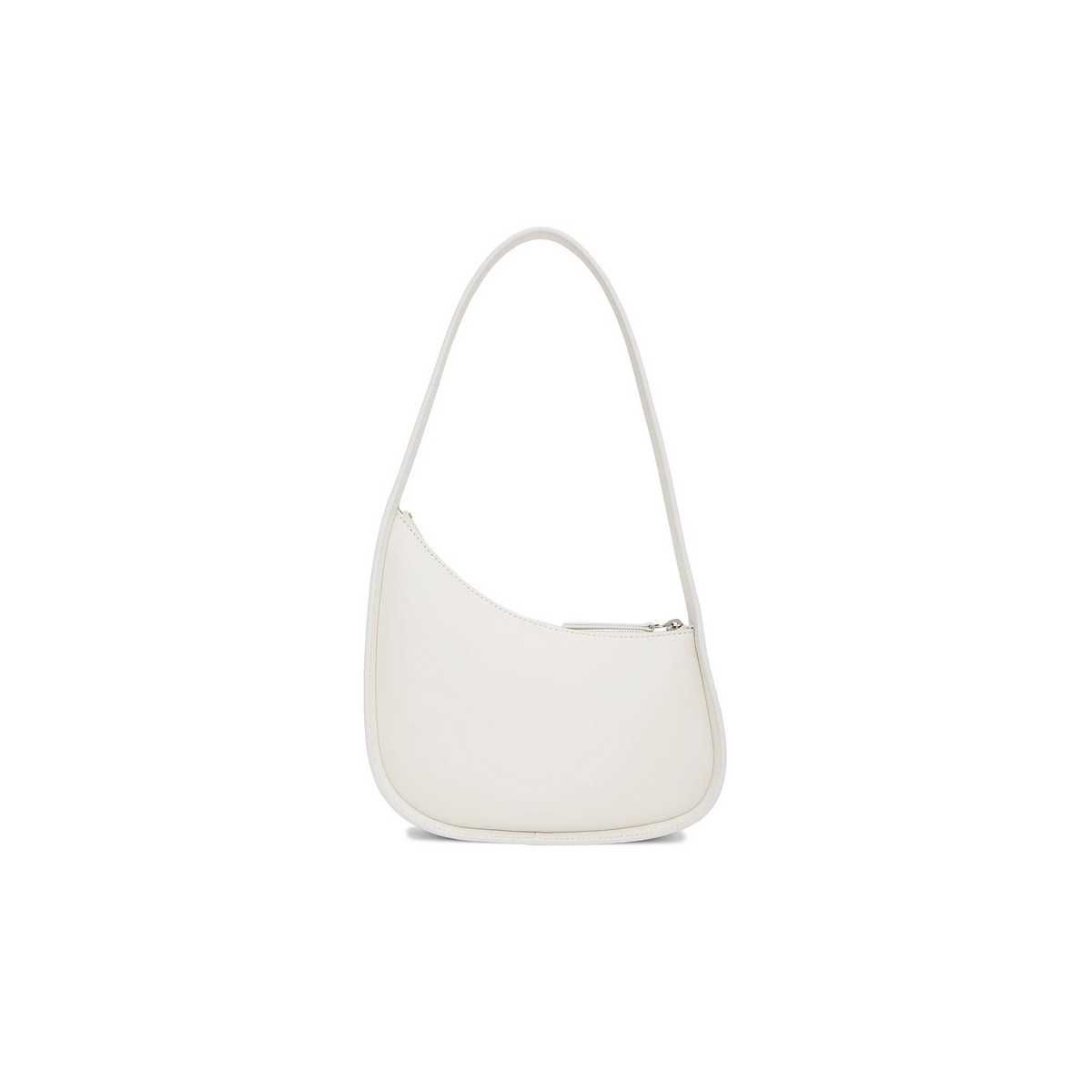 Сумка The Row Half Moon Leather Shoulder Bag White