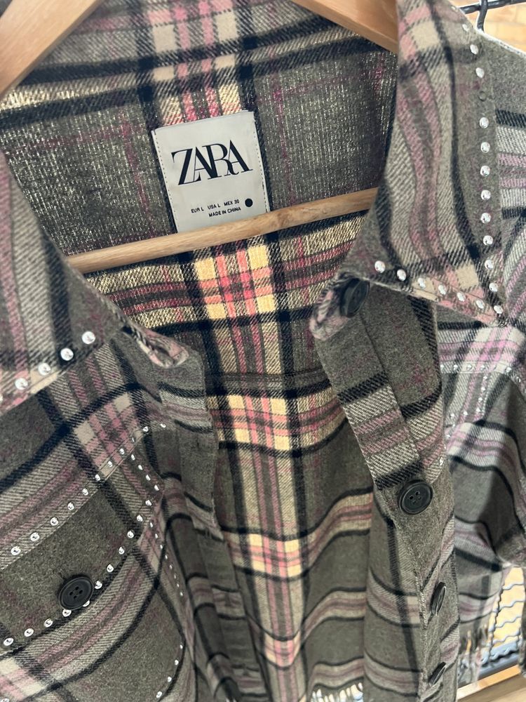 Katana w kratę oversize ZARA