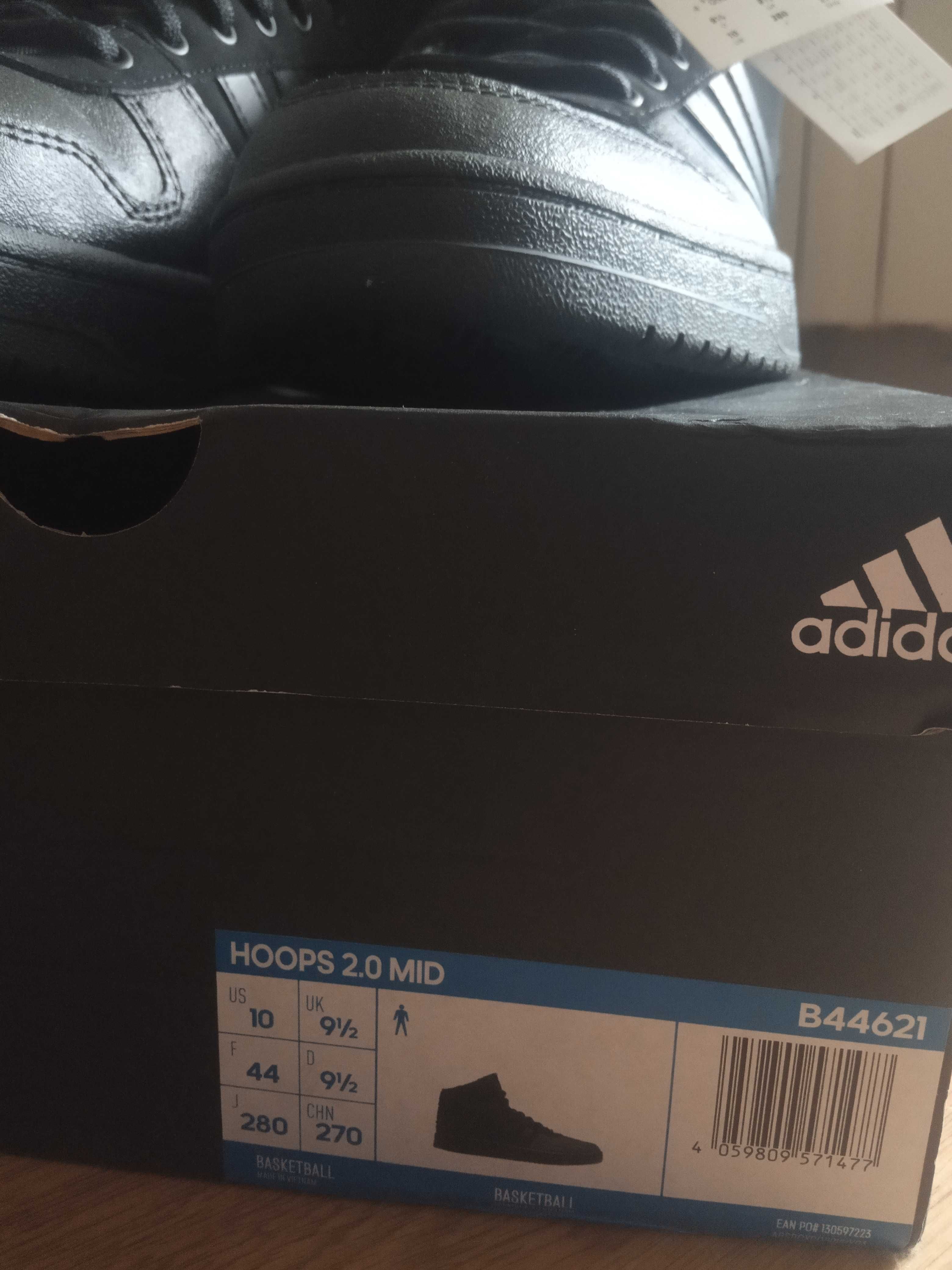 Нові Кросівки Adidas Hoops 2.0 Mid (Розмір 44).