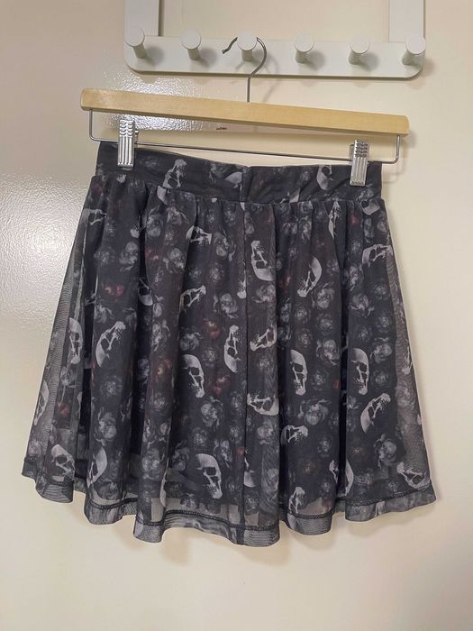 Saia curta padrão caveiras - Blue Steel, S