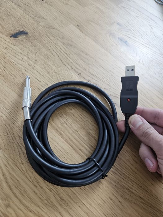 3-метровий гітарний USB аудіо кабель папа 6.35 мм