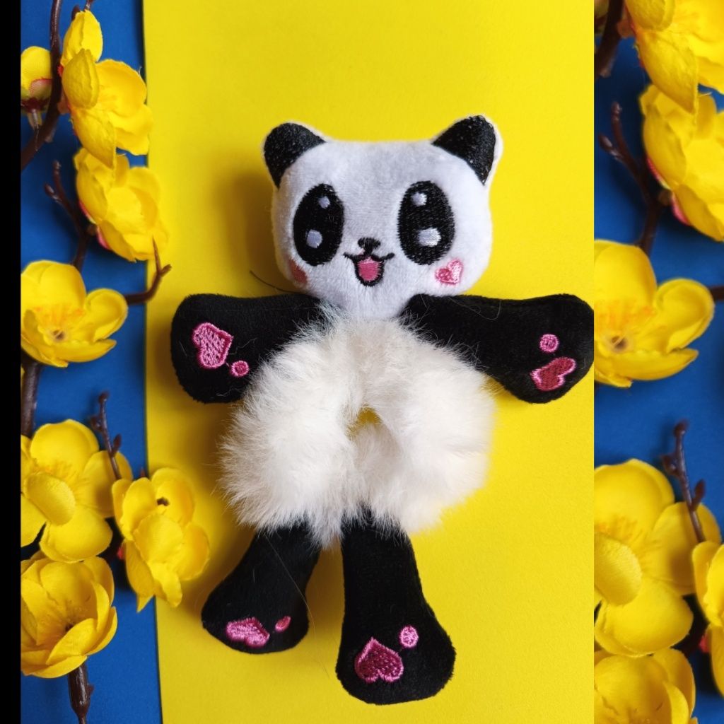 Duża frotka panda