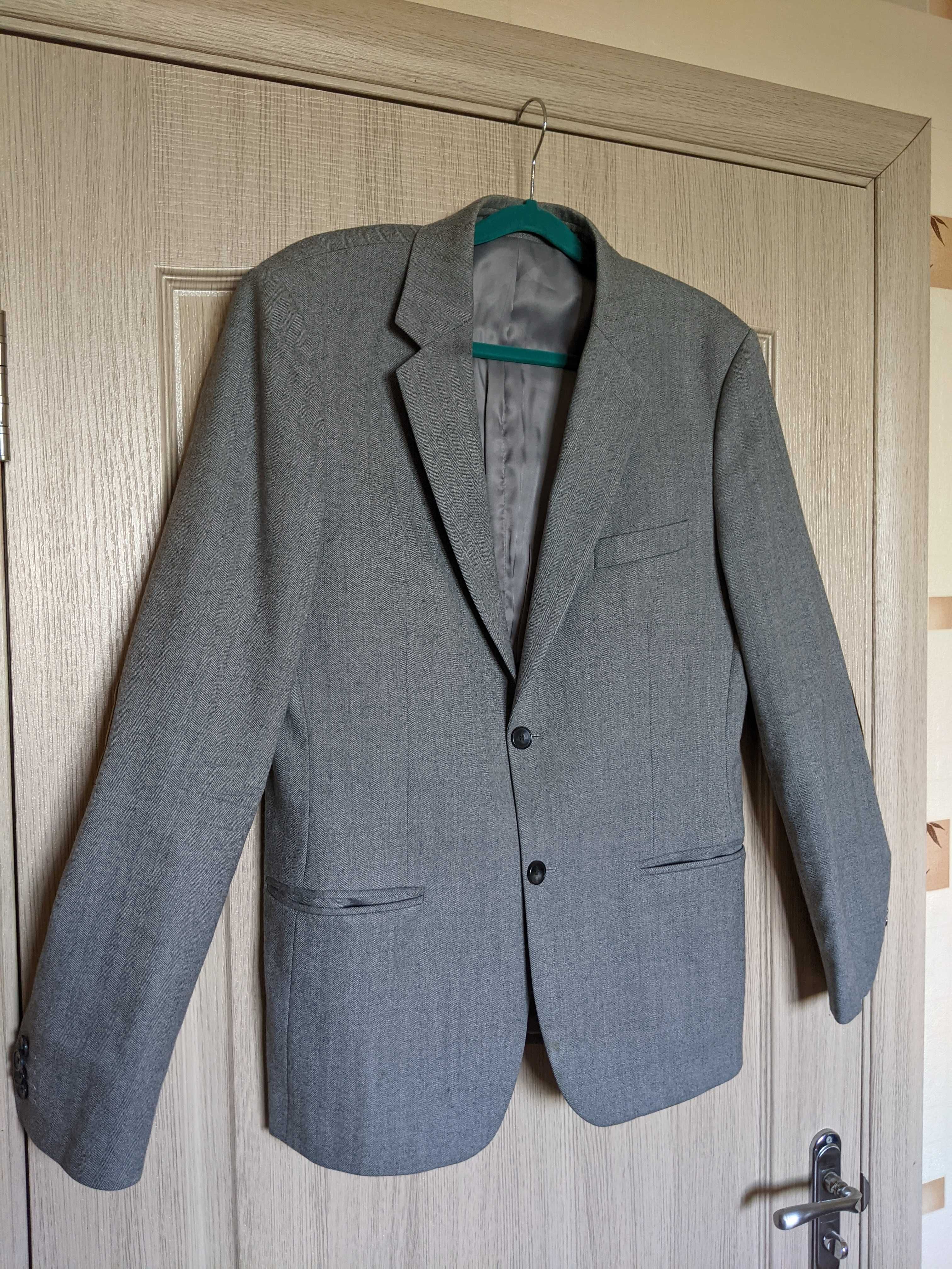 Чоловічий піджак (блейзер) розмір S-M сірий колір
