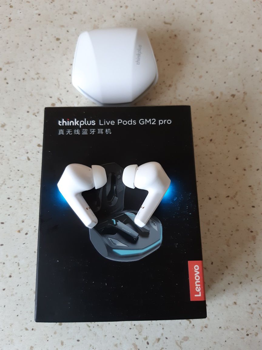 Słuchawki bluetooth Lenovo GM2 Pro czarne lub białe