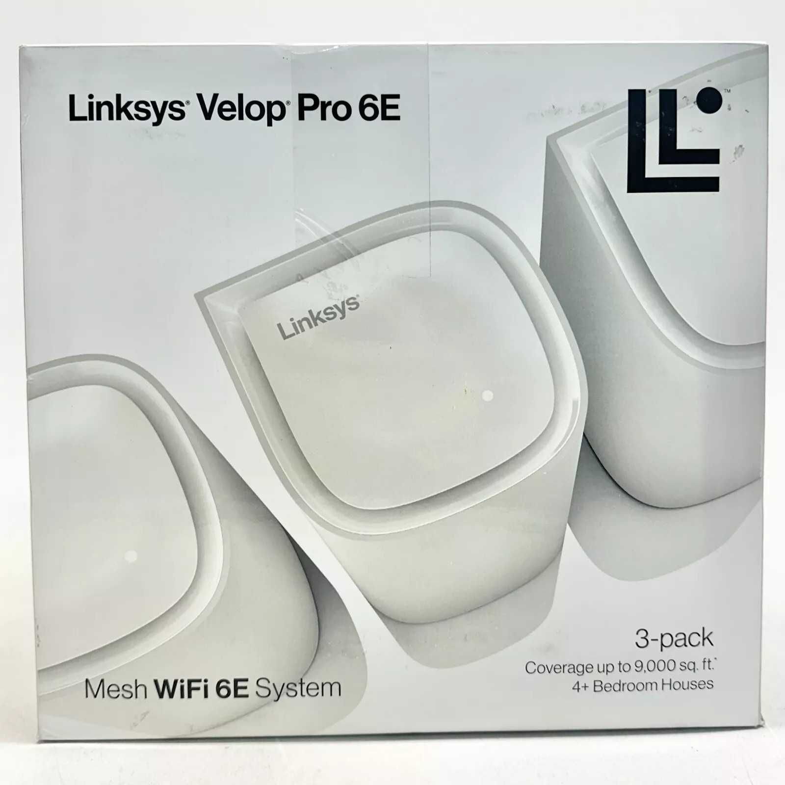 Роутер Linksys Velop Pro 6E MX6203. Комплект 3 шт. (Wi-Fi 6E, AXE5400)