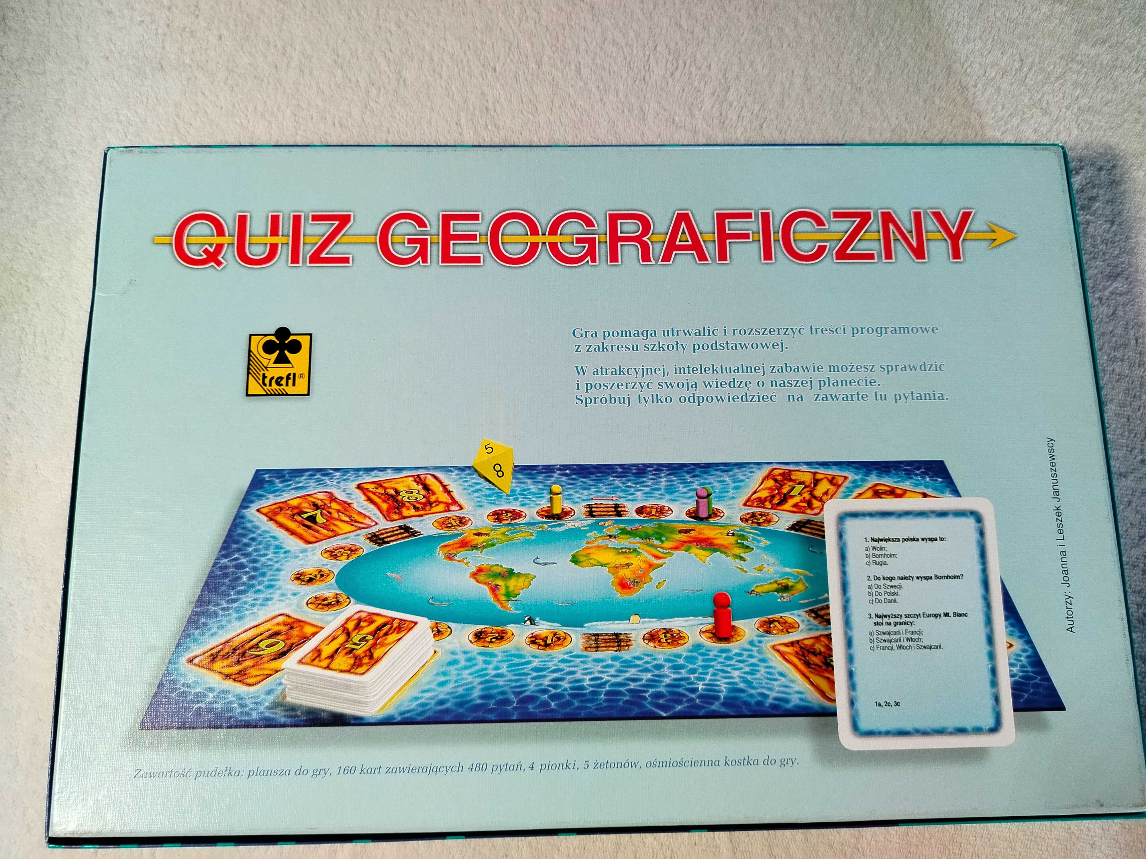 Gra planszowa Quiz geograficzny z PRL