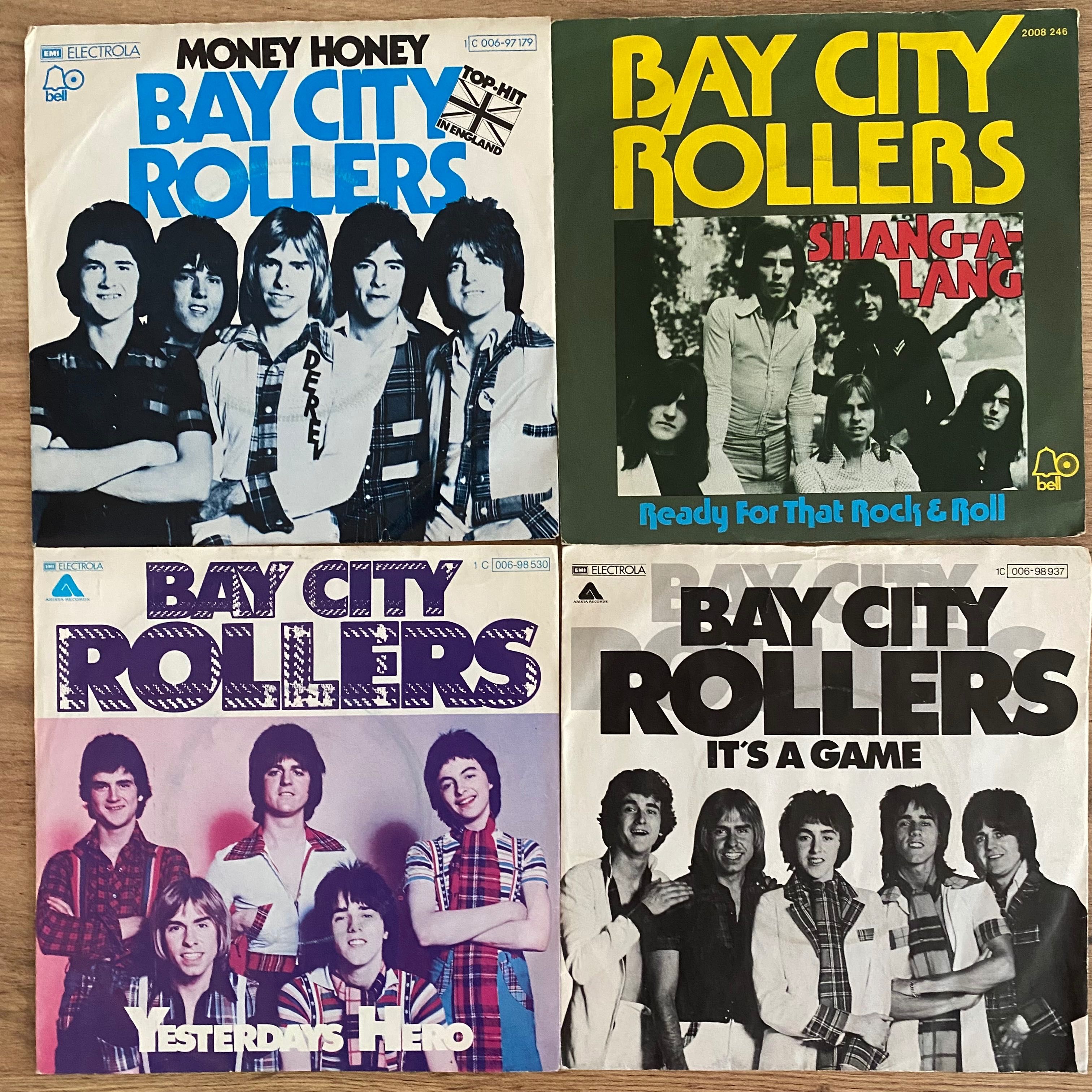 Bay City Rollers - Zestaw czterech płyt winylowych - Single Play 7"