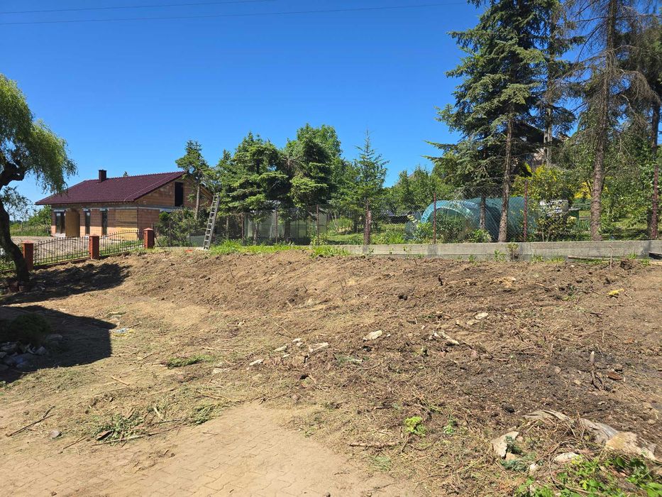 Wycinka drzew ,alpinistyczna  koszenie trawy  nieużytkoŵ glebogryzałka