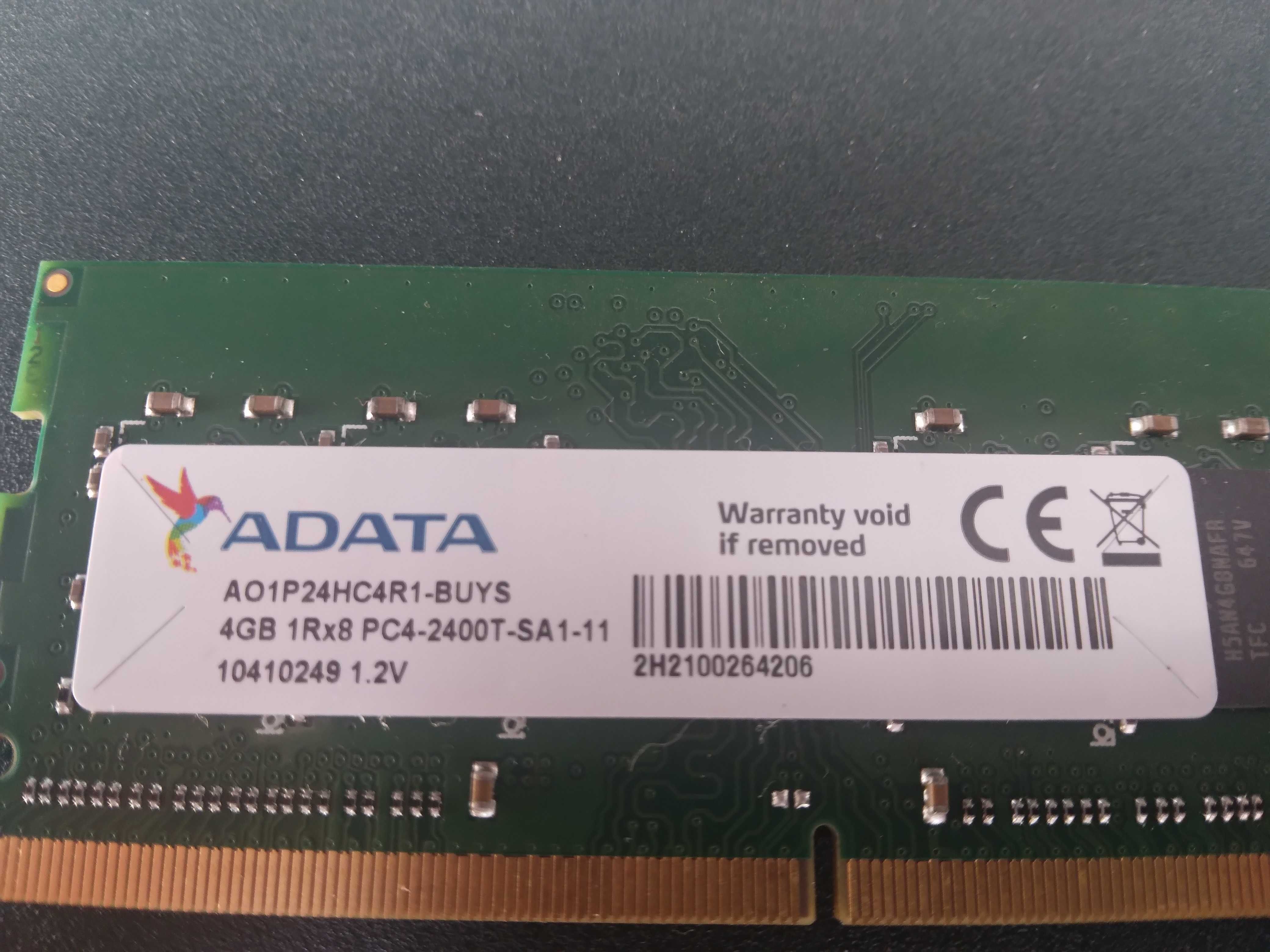 Memória ADATA DDR4 2400T para Portátil 4GB