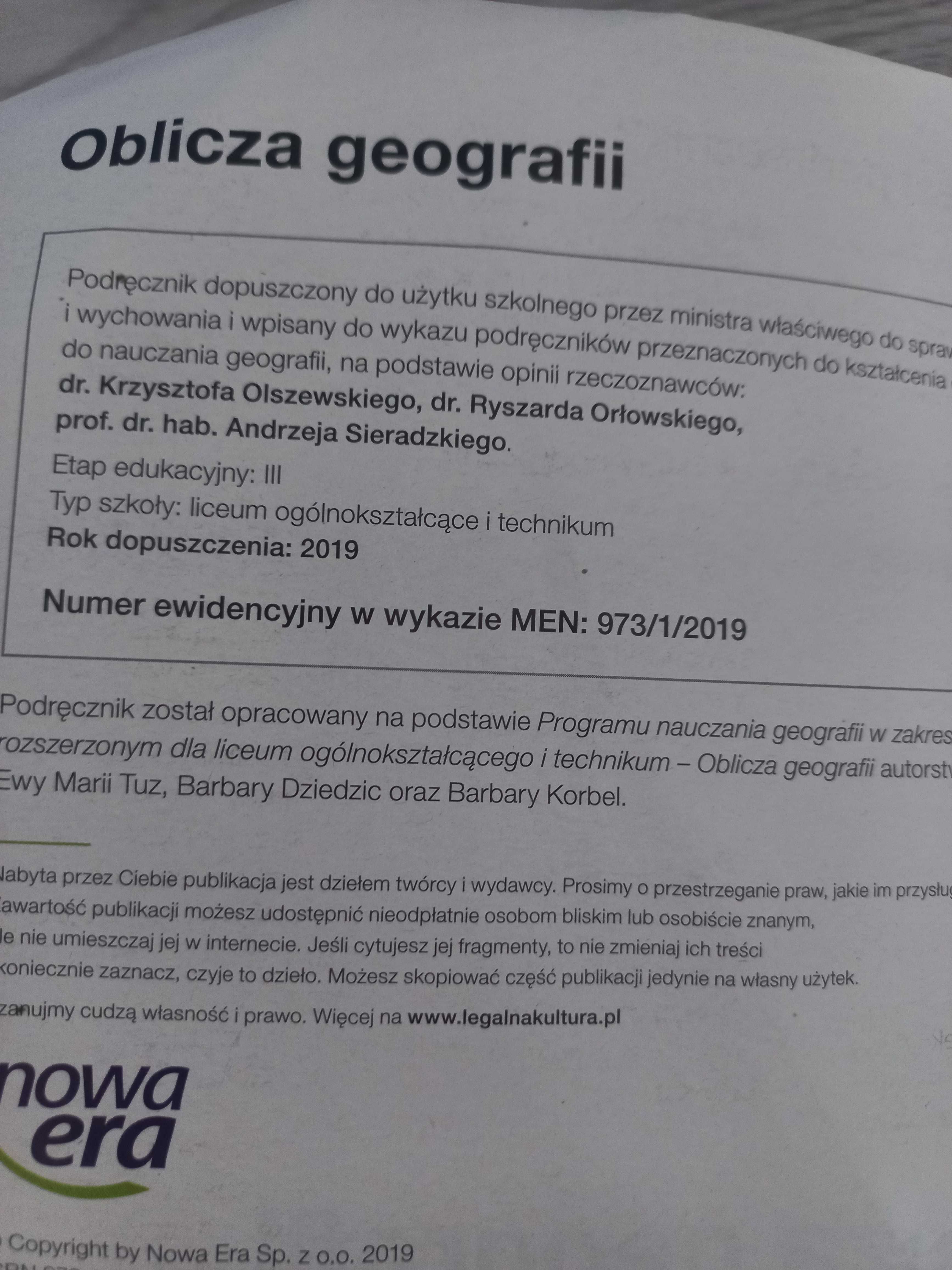 Geografia kl. 1 liceum i technikum