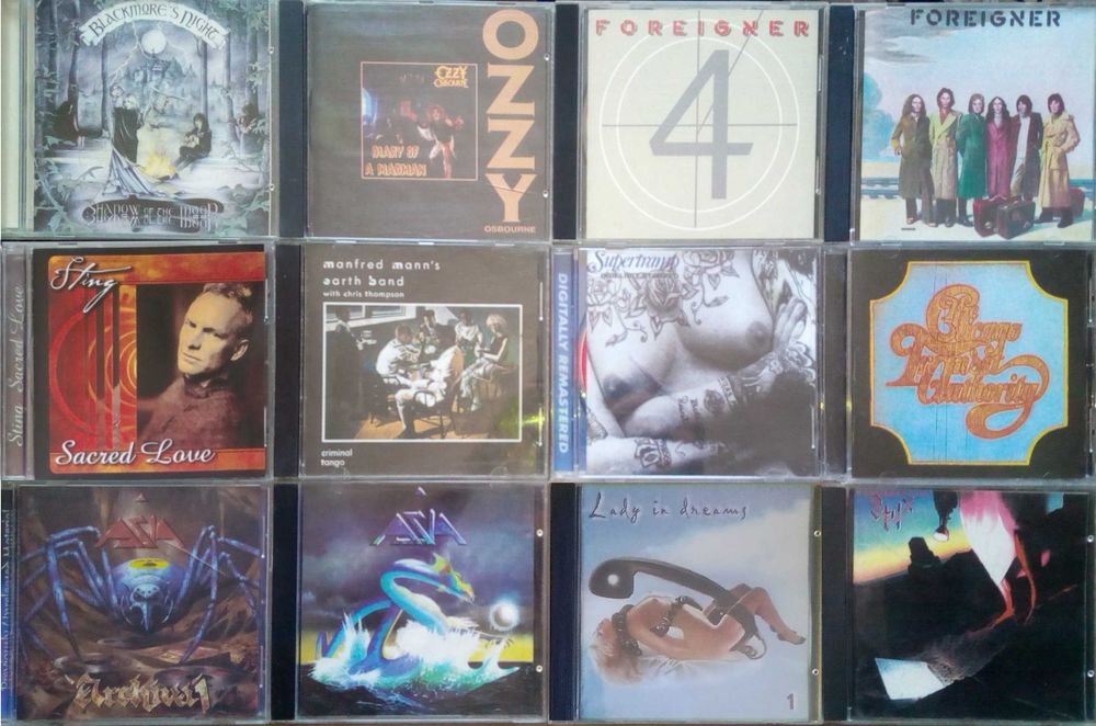 Cd аудио диски музыка 99 шт отличные альбомы Список Фото рок rock
