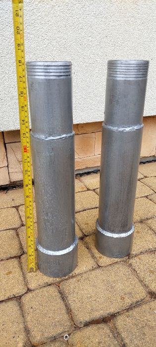 Złączka do rur, mufa, połączenie rur, węży 80 mm/100 mm, dwie sztuki