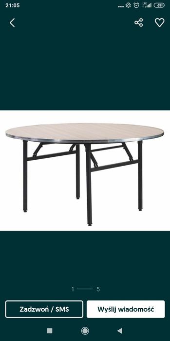 Okrągły stół bankietowy