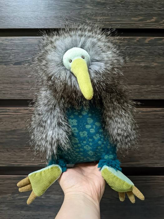 Мягкая игрушка Moulin Roty Le Bazar  птица киви, птичка, Франция