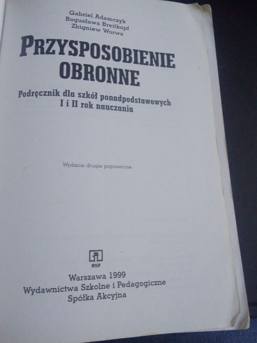 Książka przysposobienie obronne, praca zbiorowa