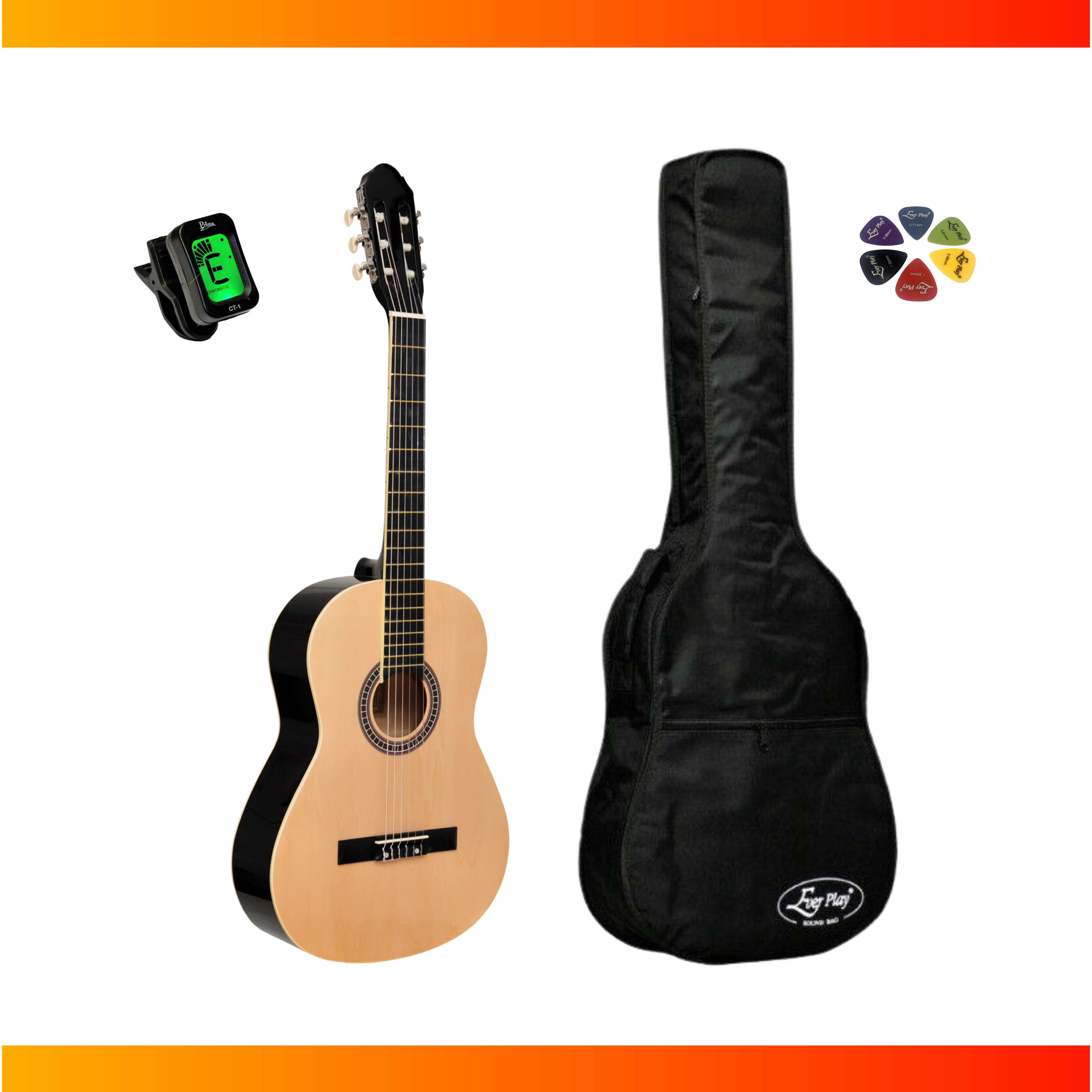Gitara klasyczna PRIMA CG-1 4/4 + pokrowiec + stroik + gratis / NOWA
