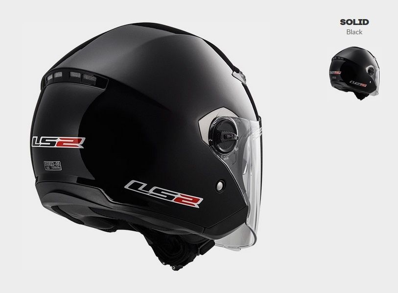 Kask LS2 OF569.2 TRACK Gloss black