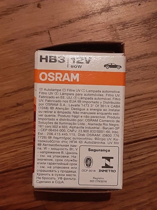 Żarówka Osram HB3 12V