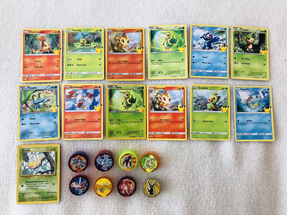 Cartas e rollers Pokémon