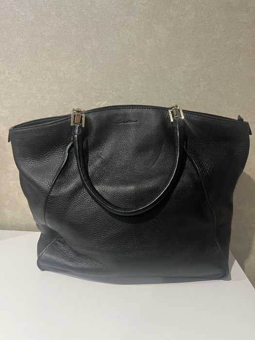 Santoni   Жіноча сумка тоут чорного кольору