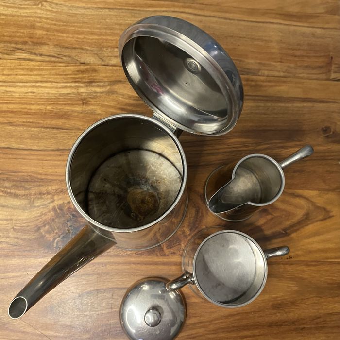 Zestaw do herbaty, sygnowany F&W Fleitmann Witte, kolekcjonerski