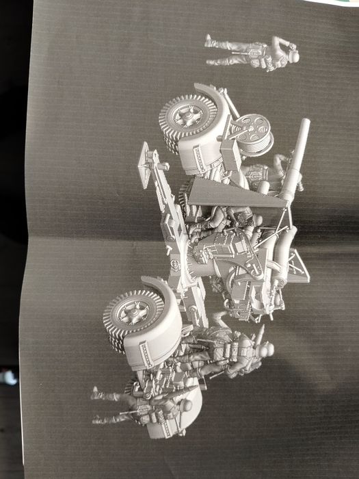 Model, armata p/lot. 8,8cm