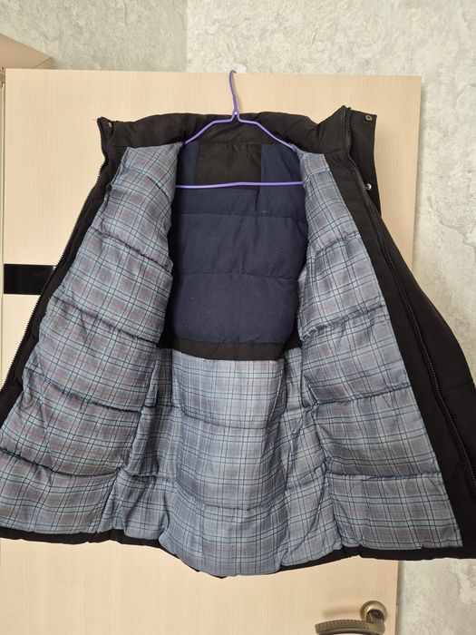 Куртка зимова дитяча подовжена чорна