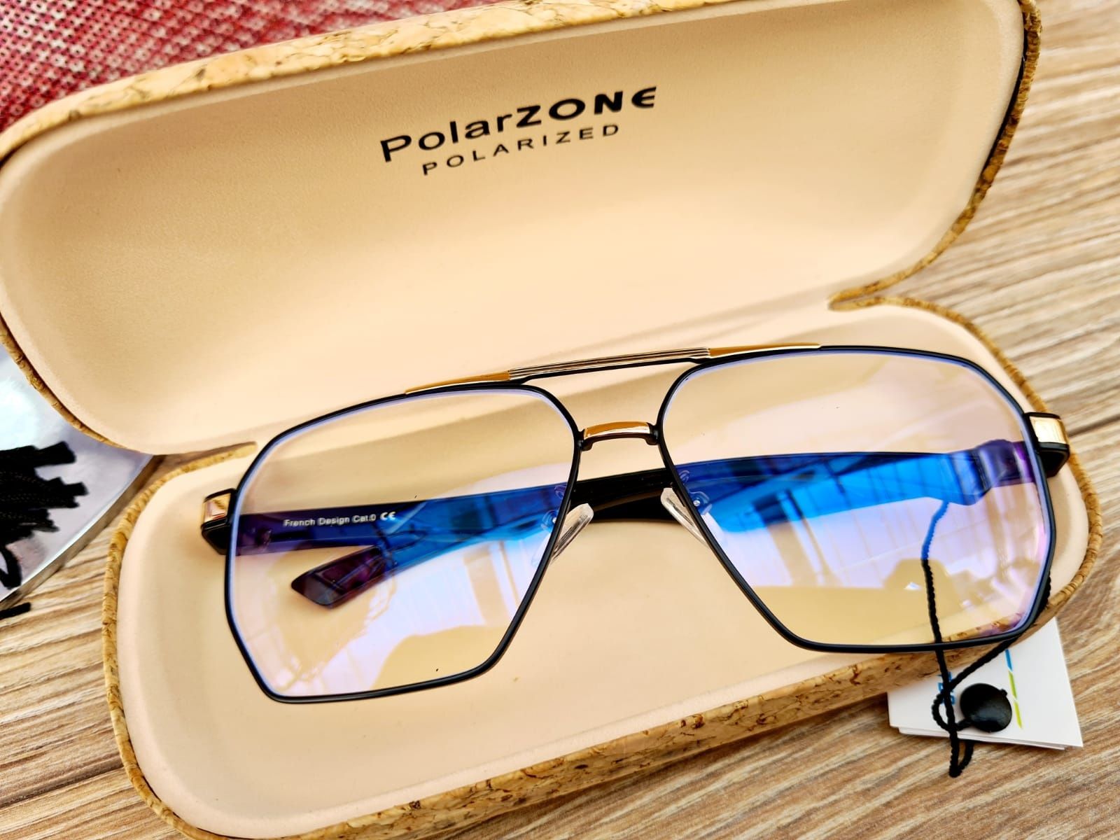 Nowe modne okulary do komputera zerówki męskie marki Polarzone