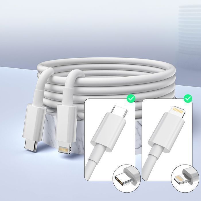Ładowarka sieciowa 20W USB + typ C USB-C PD QC 3.0 +  Kabel 1M
