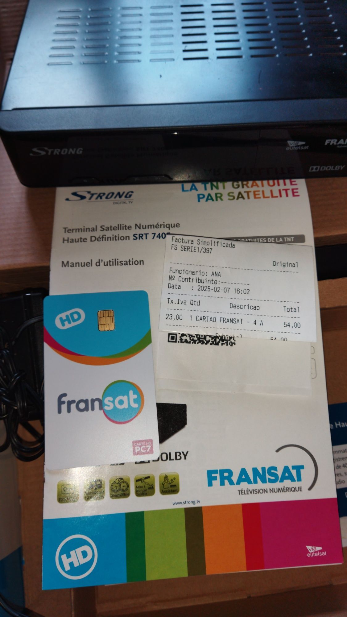 Receptor satelite FRANSAT