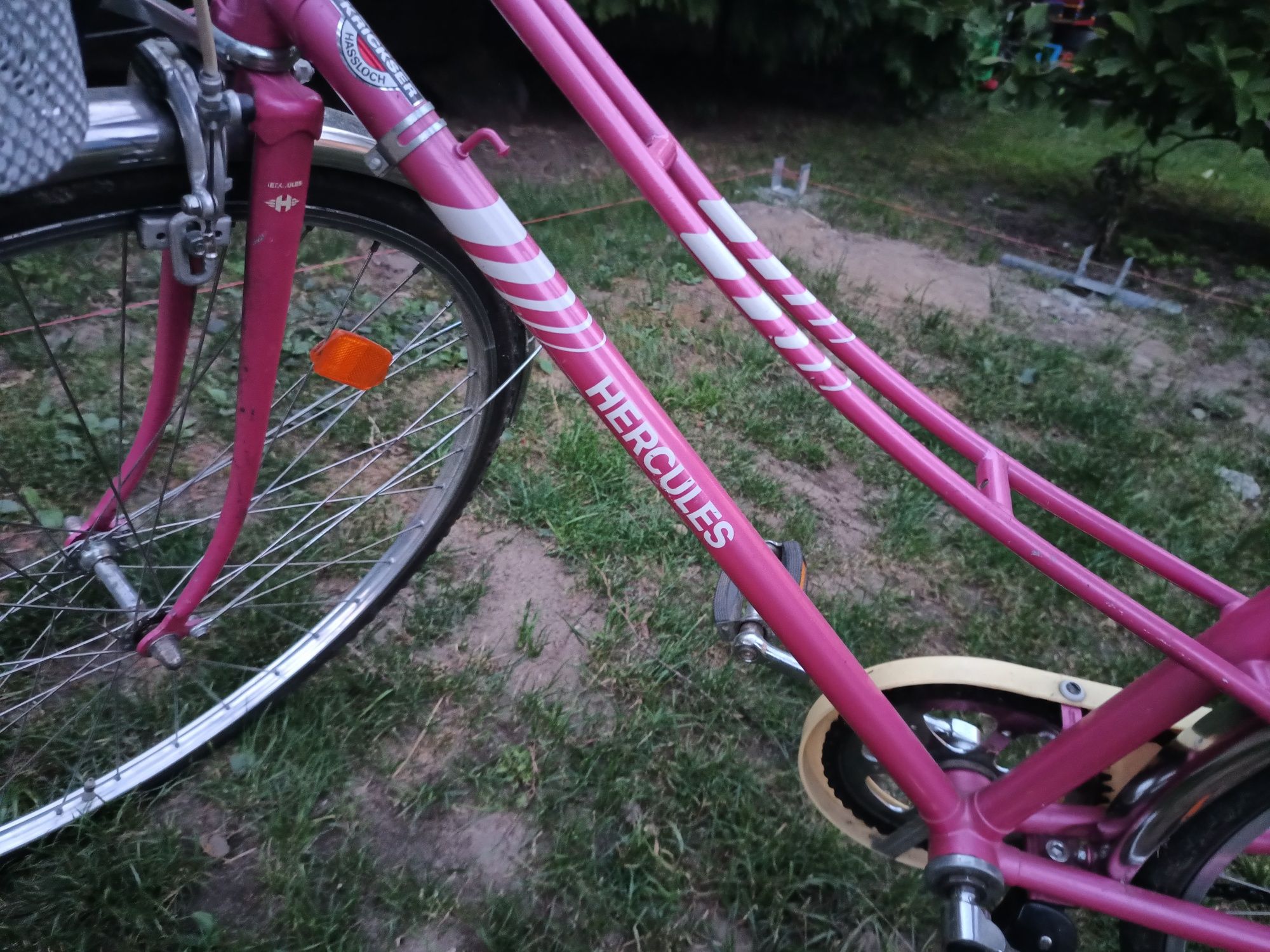 Rower retro Hercules cudowny z koszykiem fotelik hamax