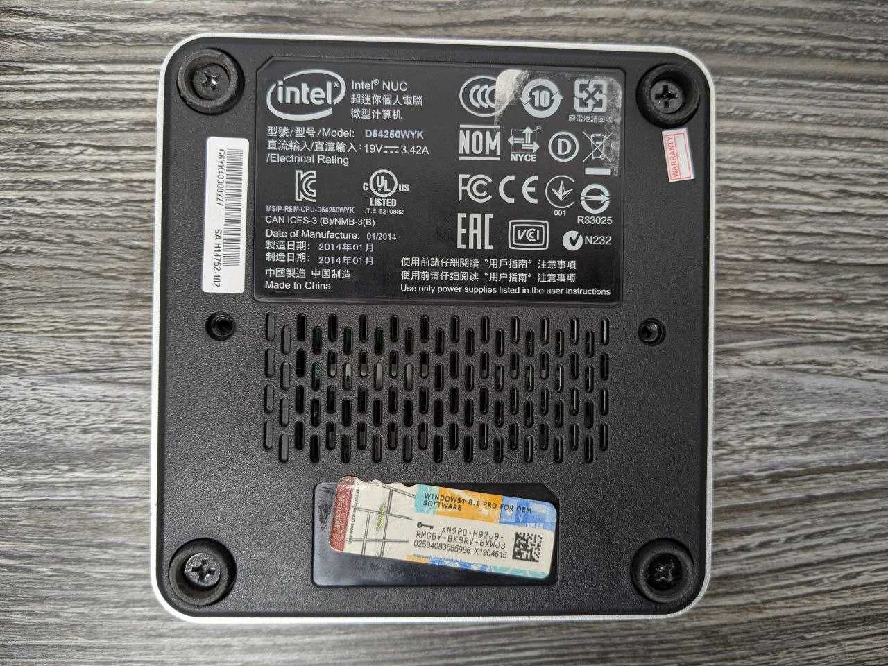 Intel NUC i3-7100U/ і5-5250U/ i5-4250U 8Gb RAM +WiFi системник міні ПК