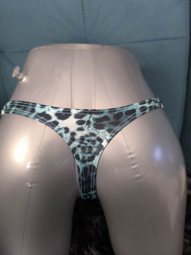 Stringi męskie push up pantera