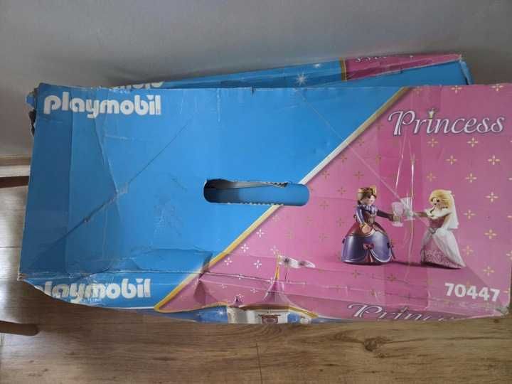 Playmobil Princess 70447 duży zamek księżniczek pałac uszkodzone opako