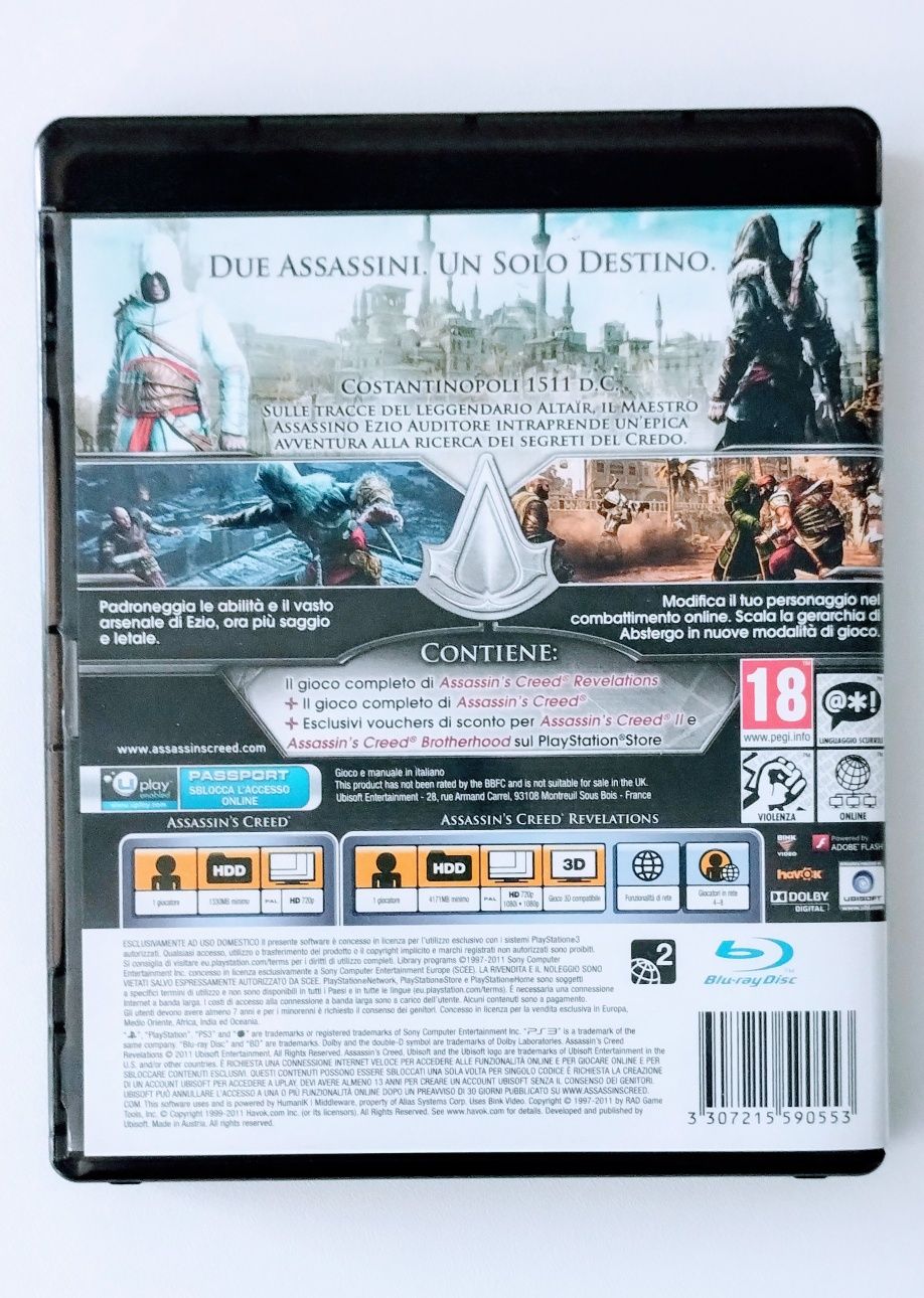 Gra PS3 Assassin's Creed Revelations z hologramem / stan IDEALNY