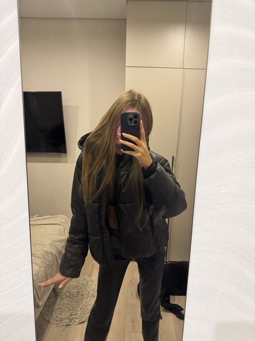 Куртка zara шкіряна, вдягалася пару раз, стан новий