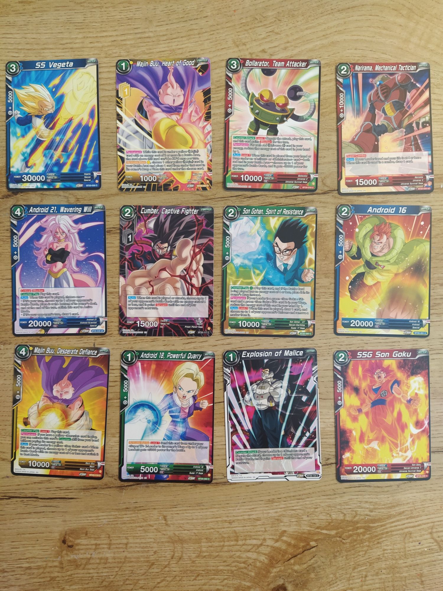 3 - cartas DragonBall