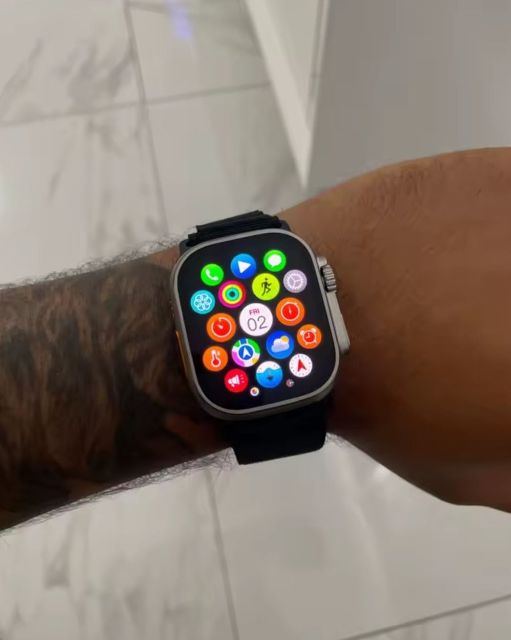 Smartwatch HK10 Ultra 3 Max srebrny