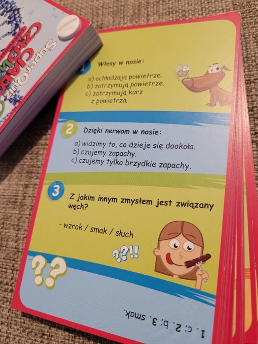 NOWE Ciało człowieka Super quiz 6+