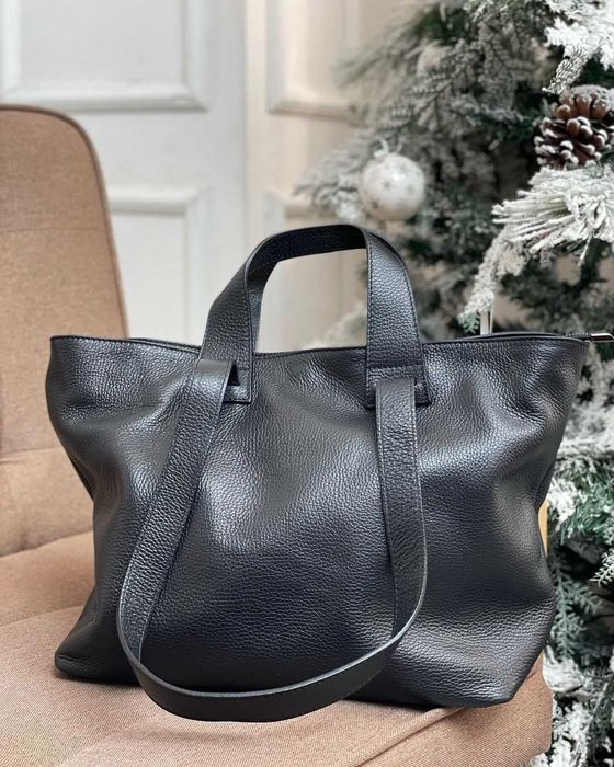 Велика Італійська сумка шопер натуральна шкіра