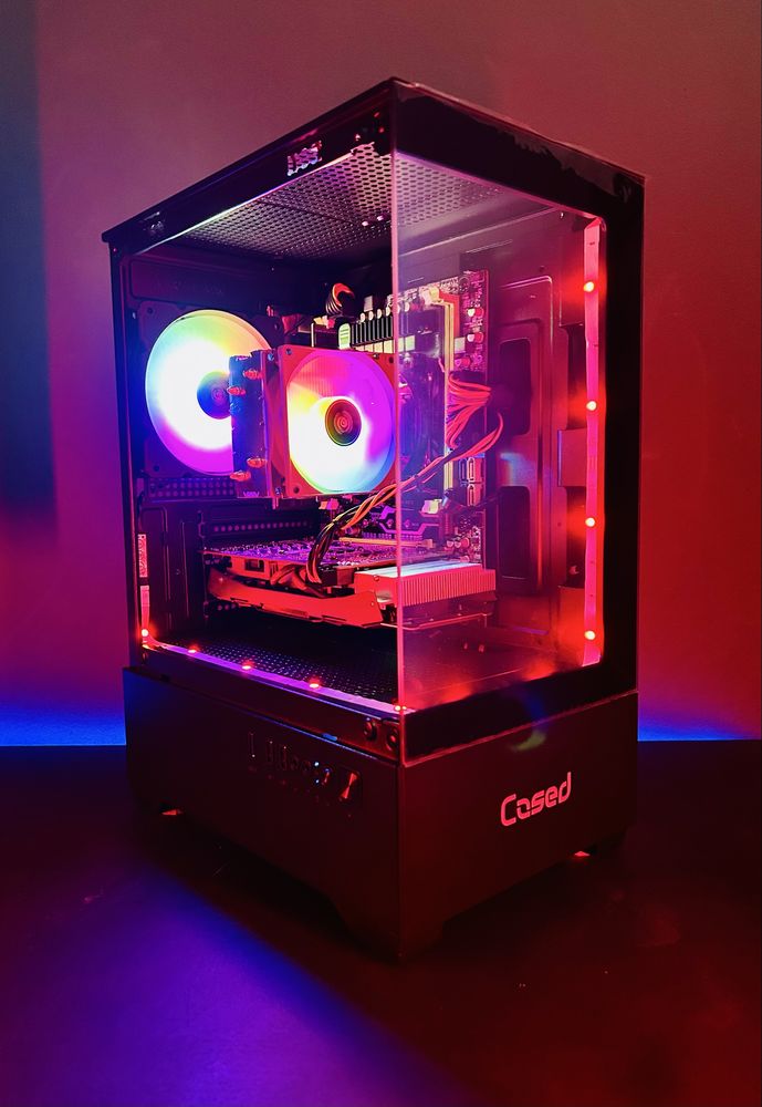 Komputer Do Gier Gamingowy RGB Intel I7 6x3,7Ghz, GTX 1660 S, DDR4 ,M2
