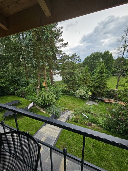 Domek letniskowy całoroczny z linią brzegową, Mazury ,  z bala, nowy.