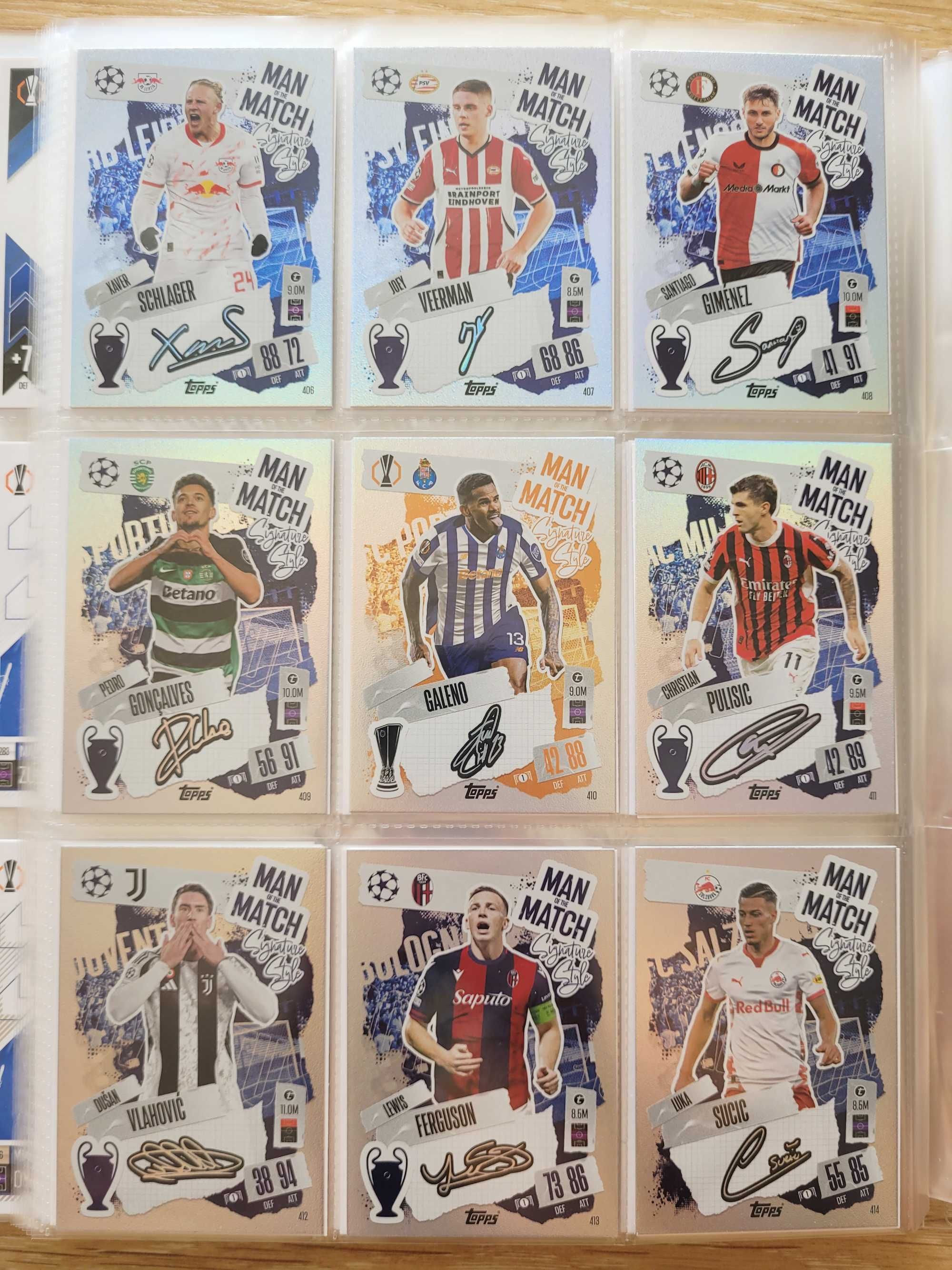 Match Attax 24/25 e Match Attax Extra 24/25 Lote de Cartas