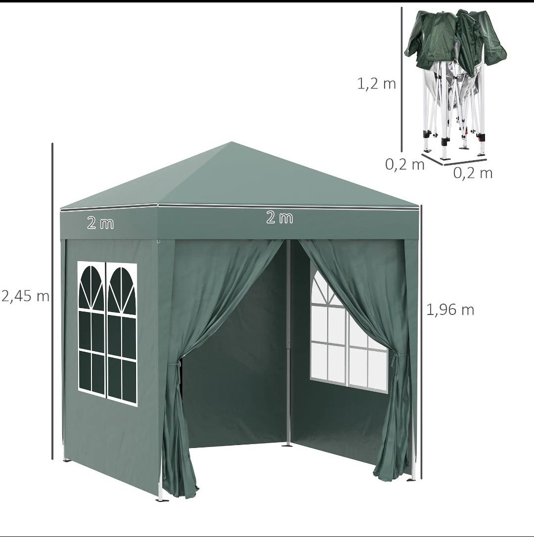 Tenda paddock abrir 2x2