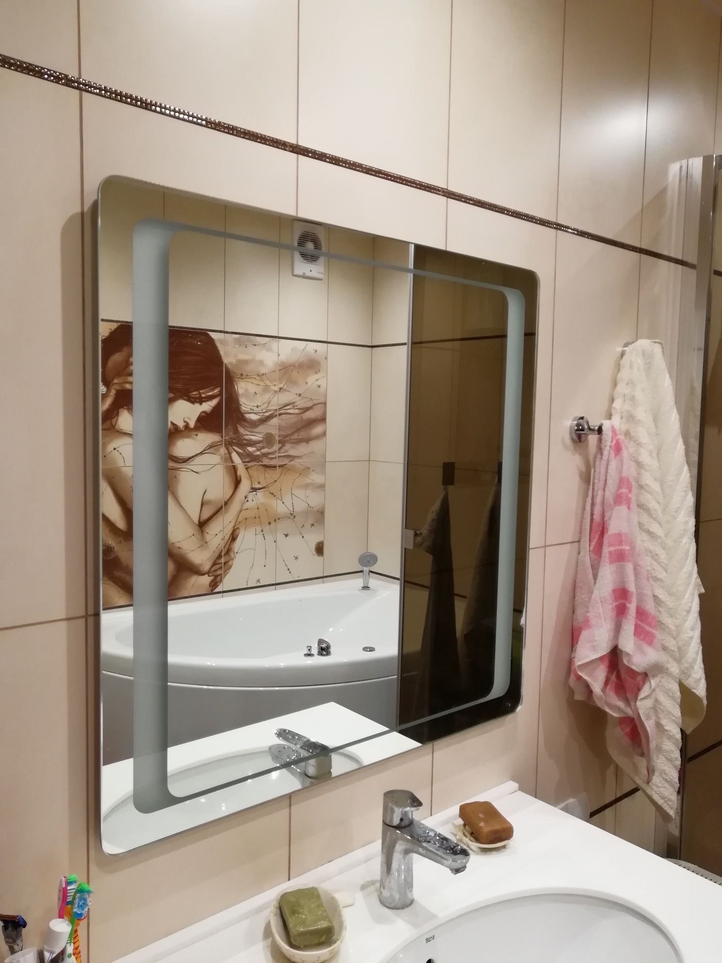 Зеркало с подсветкой,Led зеркало, зеркало в ванную, дзеркало, зеркала
