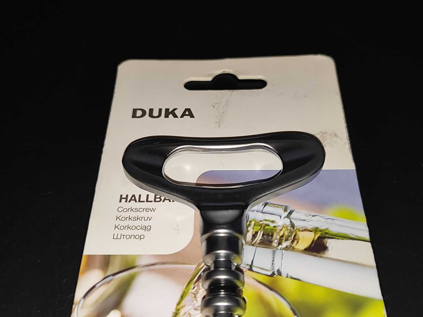 Otwieracz/Korkociąg Duka Hallbar Stal Nierdzewna Nowy